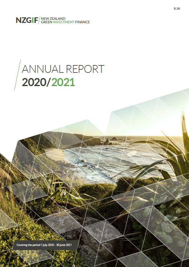 NZGIF Annual Report 2020 2021 cover image